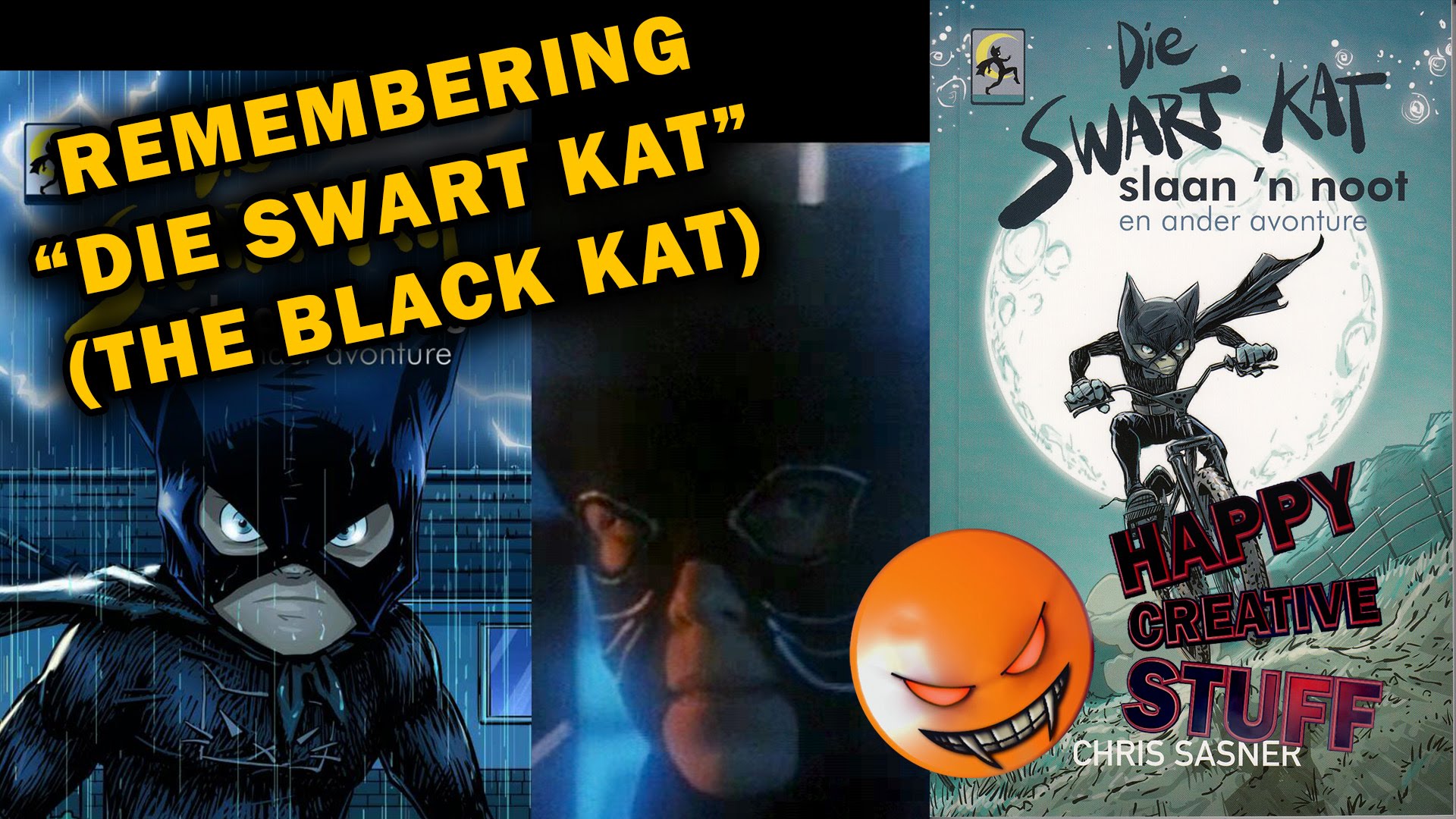 Discussion on the old Afrikaans superhero show called "Die Swart Kat"