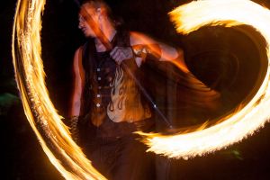 Fire dancer at Corporate Event Photography