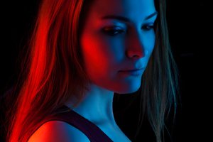 Portrait photo in studio