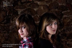 Photo of models shot on location