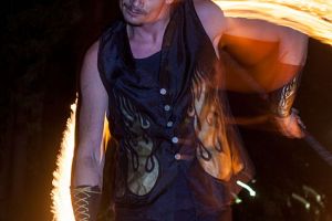 Fire dancer at Corporate Event Photography