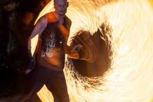 Fire dancer at Corporate Event Photography