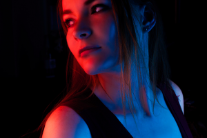 Portrait photo in studio